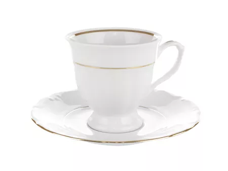 Filiżanka ze spodkiem (wysoka) 0,25 L / 15,7 cm Chodzież - Maria Teresa ZŁOTA LINIA B014