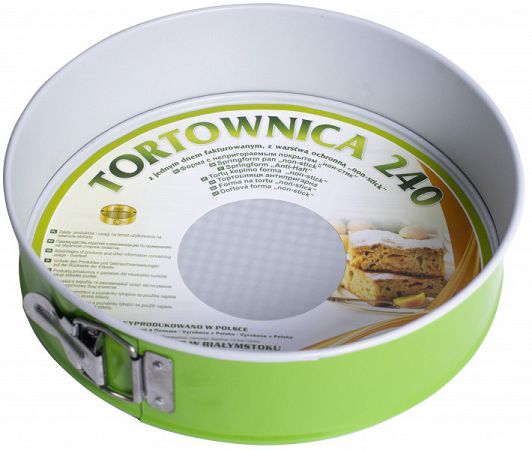 Tortownica / forma okrągła 24 cm SNB - Zielono-szara 1OD.FOR.23-10 Tortownica / forma okrągła 24 cm SNB - Zielono-szara 1OD.FOR.23-10