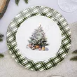 Talerz deserowy 20 cm Altom Design - Świąteczne Drzewko 07.CHR.1060