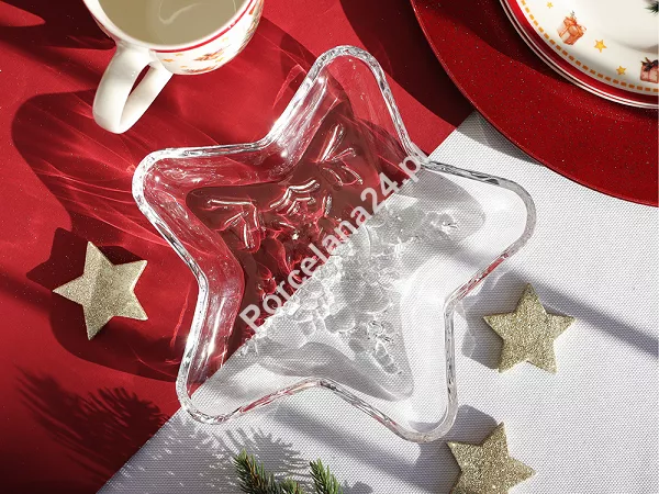 Patera szklana 21 cm Altom Design - Gwiazdka 07.CHR.5590 Patera szklana 21 cm Altom Design - Gwiazdka 07.CHR.5590