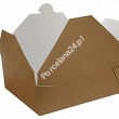 Lunch Box 20 x 14 x 6,5 cm - Opakowanie 50 szt.- Eco papier biały/kraft E.LB20-OP