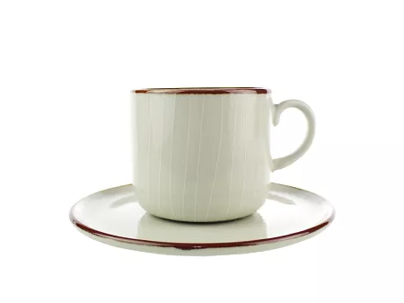 Filiżanka ze spodkiem 0,23 L/ 15 cm Bogucice - Alumina Bergen Fog 1109