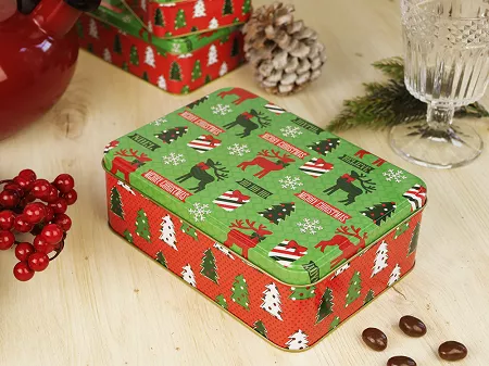 Puszka prostokątna 18,5 cm Altom Design - Xmas 07.PUSZ.8498