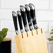 Komplet noży kuchennych (6 el.) w bloku NOIS - Libra black 17.830551