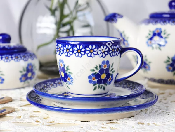 Komplet do kawy 6 osób (18el.) Bolesławiec - Altmańska Polana gat. I Komplet do kawy 6 osób (18el.) Bolesławiec - Altmańska Polana gat. I