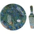 Talerz dekoracyjny + łopatka Carmani - Vincent Van Gogh, Irysy 33.198-1226