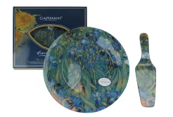 Talerz dekoracyjny + łopatka Carmani - Vincent Van Gogh, Irysy 33.198-1226