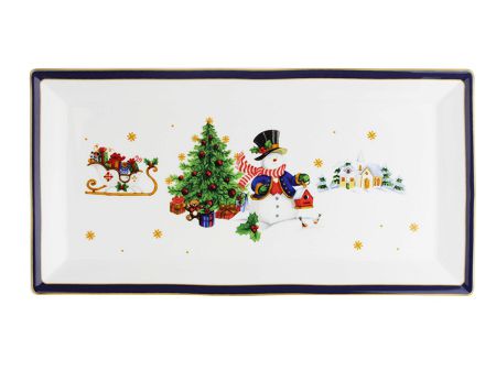 Taca do ciasta 36x13 cm Bogucice - Cicha Noc 986