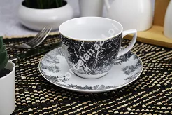 Komplet 2 filiżanek ze spodkami 0,25 L / 15,7 cm (4 el.) Chodzież - City Natura G316