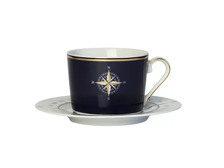Filiżanka ze spodkiem 0,25 L / 15,7 cm Ćmielów - Jenny Nautilus Blue GX53