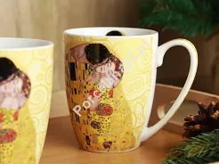 Komplet 2 kubków 0,36 L Duo - Gustav Klimt Pocałunek 15.TKE.K2K