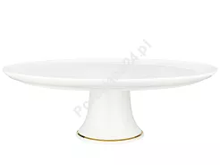 Patera na nóżce 31 cm Bogucice - Lolita Gold 1182