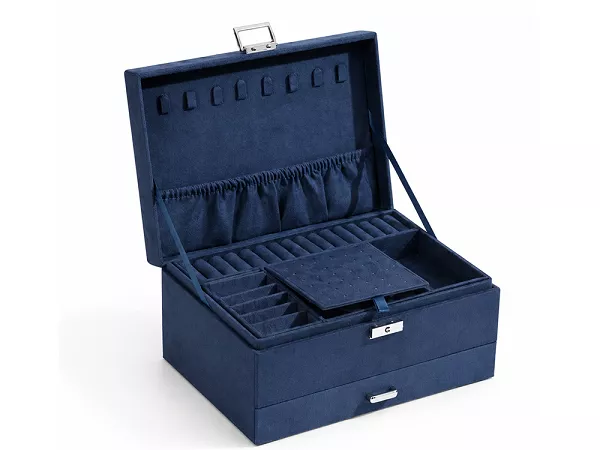 Szkatułka na biżuterię 24 cm Ecarla - Kuferek Kobalt 20.PD119GRAN Szkatułka na biżuterię 24 cm Ecarla - Kuferek Kobalt 20.PD119GRAN