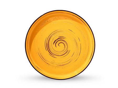 Talerz / misa 23 cm Wilmax - Spiral Żółty 669419