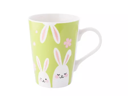 Kubek 0,42 L Altom Design - Białe Zajączki 07.KS.2999