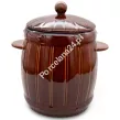 Beczka hermetyczna z kamionki 4,0 L Bella Fiore - Brązowa 1TR.BECZ.41635