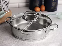 Garnek z pokrywą 3L 24 cm x 7 cm - Korkmaz Steama A1994