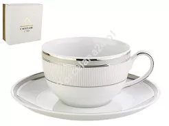 Filiżanka ze spodkiem 0,25L / 14,5 cm Ćmielów - Yvonne Julia E685 GIFT BOX