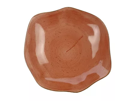 Talerz głęboki 23 cm Lubiana - Stone Age / Ceglasty