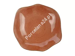 Talerz głęboki 23 cm Lubiana - Stone Age / Ceglasty