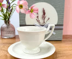 Filiżanka ze spodkiem 0,20 L / 15 cm Villa Italia - Venice White GL0012