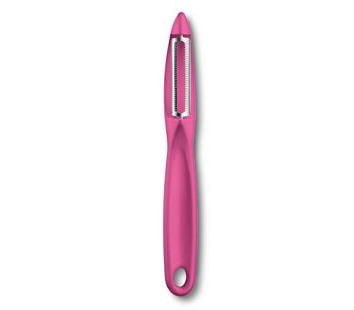 Obieraczka pionowa 21 cm Victorinox - Różowa ząbkowane ostrze V.AK.7.6075.5