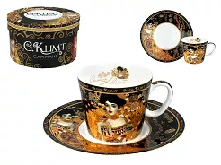 Filiżanka ze spodkiem do espresso 0,1 L Carmani - Gustav Klimt, Adela 33.532-0752