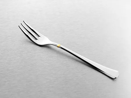 Komplet 6 widelczyków do ciasta 15 cm Pintinox 1929 - Leonardo (3.0 mm) złocone