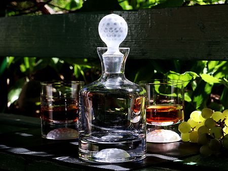 Kpl. szklanek do whisky 0,28 L (4szt) + karafka 0,5L (1szt) Krosno - Golf 44.KPL.1621
