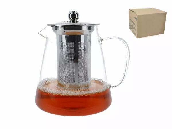 Czajnik szklany z stalowym zaparzaczem 1,5l Hanipol - 33.889-0408 Czajnik szklany z stalowym zaparzaczem 1,5l Hanipol - 33.889-0408