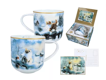 Kubek 0,5 L Carmani - Zima wszędzie, Kot 33.219-9113