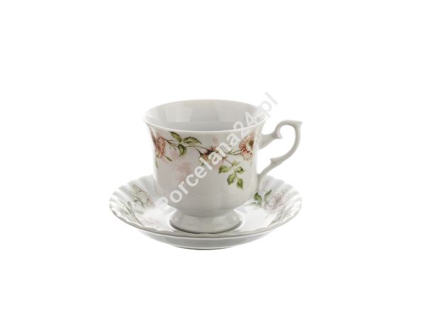 Filiżanka ze spodkiem 0,22 L / 14,5 cm (prosta) Chodzież - Iwona G841 Flores Filiżanka ze spodkiem 0,22 L / 14,5 cm (prosta) Chodzież - Iwona G841 Flores