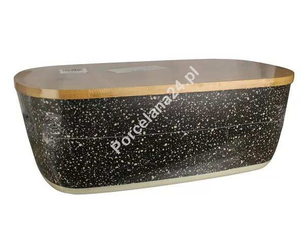 Chlebak bambusowy z deską Odelo - Czarny marmurek 1OD.CHL.131803 Chlebak bambusowy z deską Odelo - Czarny marmurek 1OD.CHL.131803