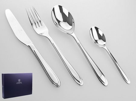 Komplet sztućców 24 szt. dla 6 osób Gerpol - Desire - wysoki połysk 