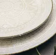 Komplet talerzy na 6 osób (18 el.) Lubiana - Boss / Roma 9230 Piaskowa Mandala