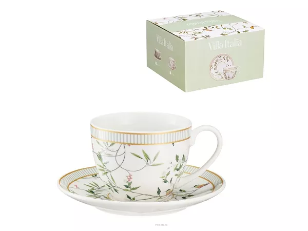 Filiżanka ze spodkiem 0,24 L Villa Italia - Noriko White GB125 Filiżanka ze spodkiem 0,24 L Villa Italia - Noriko White GB125
