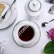 Garnitur do herbaty na 12 osób (39el) Bogucice - Luxor Platin 1045