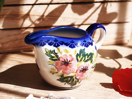 Dzbanuszek na mleko 0,24 L Bolesławiec - Maki Smolińskiej gat. I