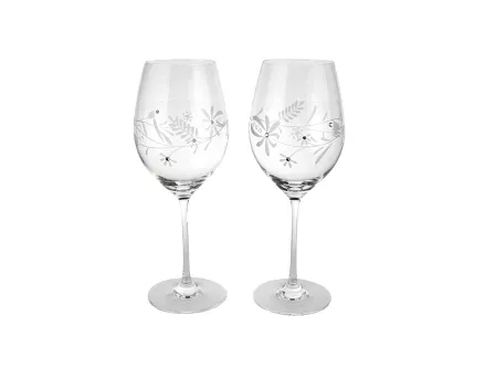 Kpl. kieliszków do wina 470 ml (2szt) Mati - Kwiaty Folk 21.FOLK-0470