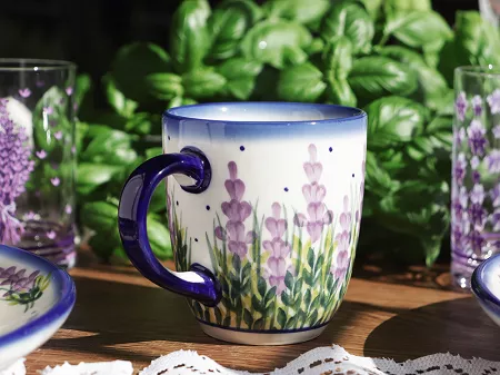 Kubek 0,3 L Bolesławiec - Lawendowy Zakątek