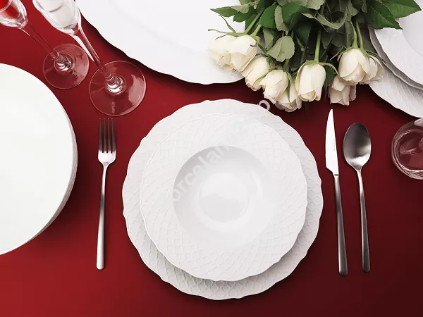 Serwis obiadowy na 6 osób (20 el.) Porcel - Empire Silk Serwis obiadowy na 6 osób (20 el.) Porcel - Empire Silk