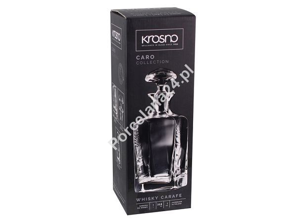 Karafka kwadratowa do whisky 1000 ml Krosno - CARO 5343 Karafka kwadratowa do whisky 1000 ml Krosno - CARO 5343