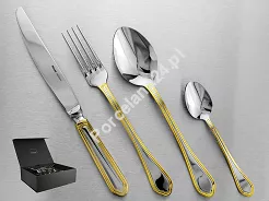 Komplet sztućców 65 cz. na 12 osób Hisar - Florence Gold (3.0/2.5 mm) złocone