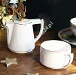 Zestaw imbryk z zaparzaczem 0,38 l + filiżanka 0,25 l (3 el.) Altom Design - Tea for One Złoty Jeleń 07.CB.2583