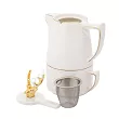 Zestaw imbryk z zaparzaczem 0,38 l + filiżanka 0,25 l (3 el.) Altom Design - Tea for One Złoty Jeleń 07.CB.2583