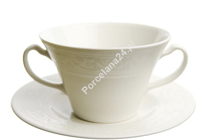 Bulionówka ze spodkiem 0,28 L / 16 cm Karolina - Lorel FBC 0210016 ecru Bulionówka ze spodkiem 0,28 L / 16 cm Karolina - Lorel FBC 0210016 ecru
