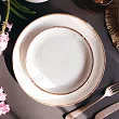 Komplet talerzy na 6 osób (18 el.) Altom Design - Reactive Ivory