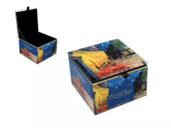 Szkatułka szlana na biżuterię 10 cm Carmani - V. van Gogh, Taras Kawiarni w Nocy 33.195-9032