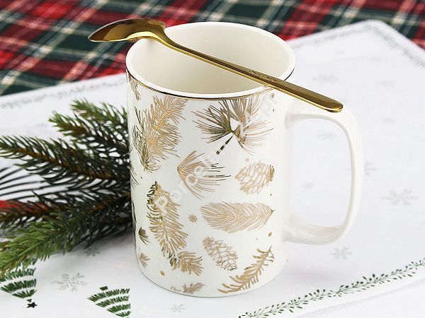 Kubek Prosty 300 ml Altom Design - Golden Winter 07.CHR.2505 Kubek Prosty 300 ml Altom Design - Golden Winter 07.CHR.2505
