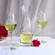 Kpl. kieliszków do wina białego 0,36 L (4 szt.) + karafka 1 L (1 szt.) Mati - Flowers 21.FLOW-K5